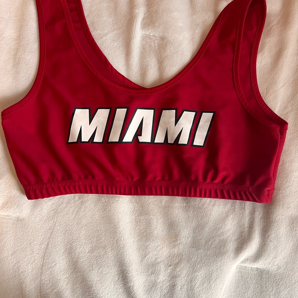 NBA Red Sports Bra